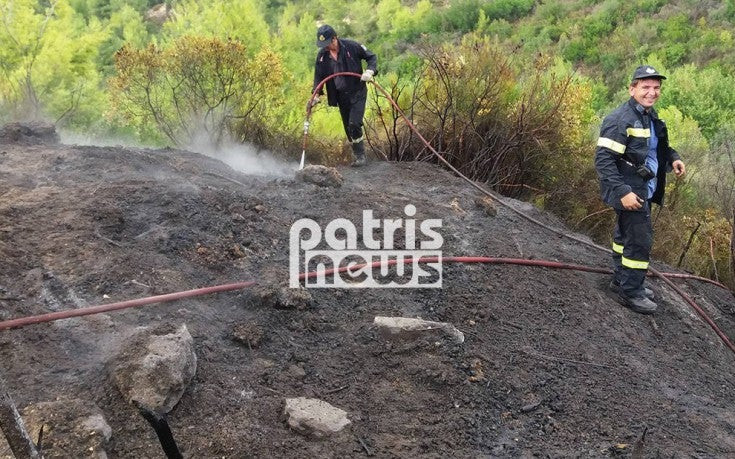 Πυρκαγιά ξέσπασε και τέθηκε υπό έλεγχο στο Γεράκι Αμαλιάδας